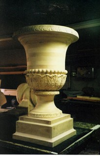 Carved Urn