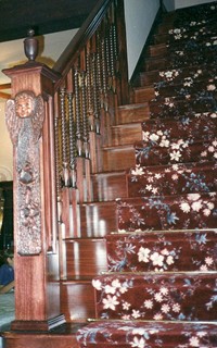 Carved Angel Newel Post