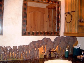 Carved Elephant Backspash
