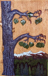 Carved Tree Panel
