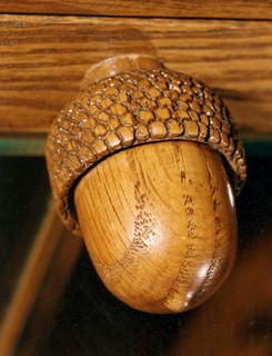 Carved Acorn Detail