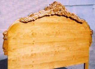 Carved Rose Headboard