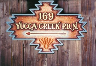 Southwestern Carved Sign