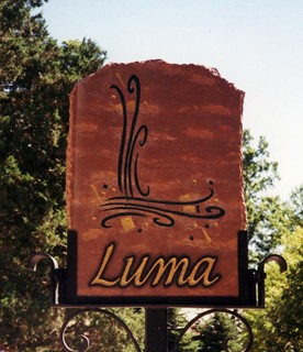 Carved Stone Sign